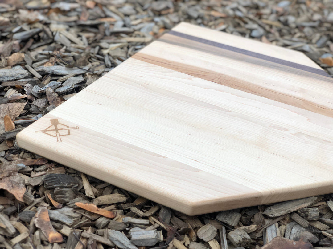 Baseball BBQ Accessories Full Size (17" x 17") Home Plate Cutting Board