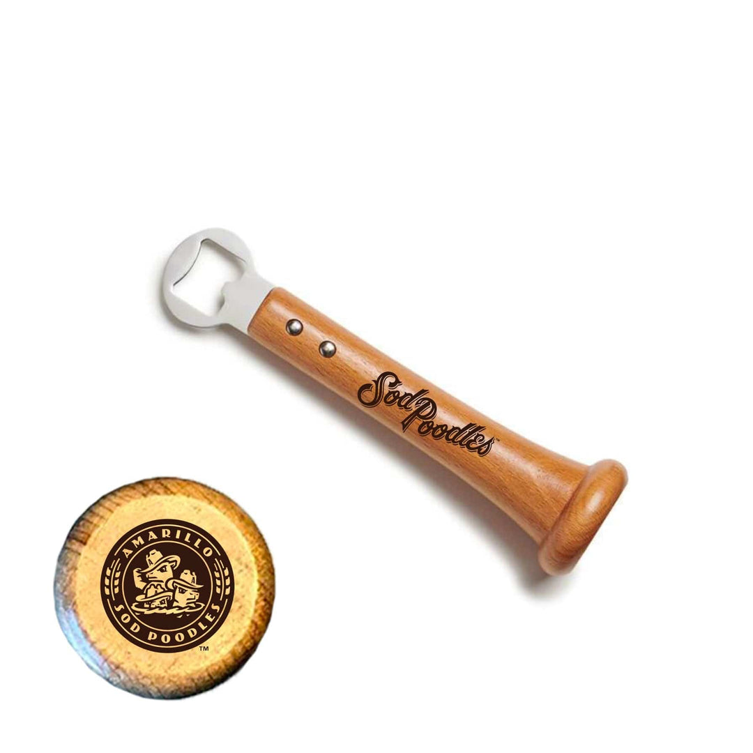 Baseball BBQ Amarillo Sod Poodles "PICKOFF" Bottle Opener