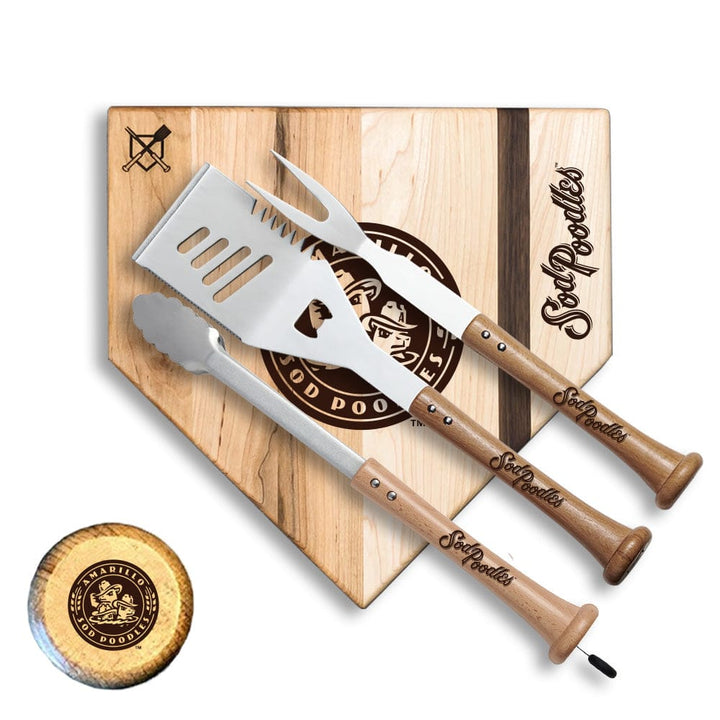 Baseball BBQ Amarillo Sod Poodles "SILVER SLUGGER" Set