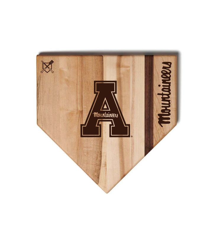 Baseball BBQ Appalachian State University Home Plate Style 1 (12" x 12") Appalachian State University Cutting Boards | Choose Your Size & Style