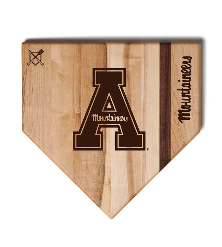 Baseball BBQ Appalachian State University Home Plate Style 1 (17" x 17") Appalachian State University Cutting Boards | Choose Your Size & Style