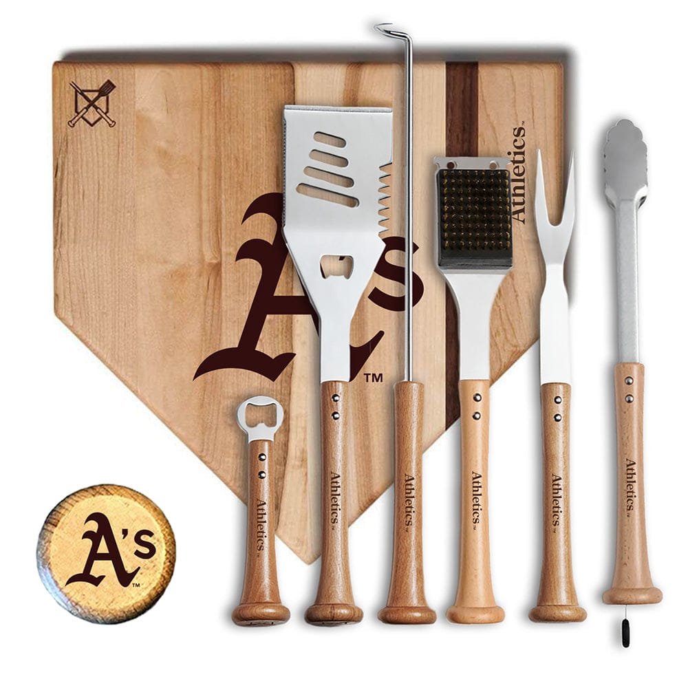 Baseball BBQ Athletics MVP Grill Set