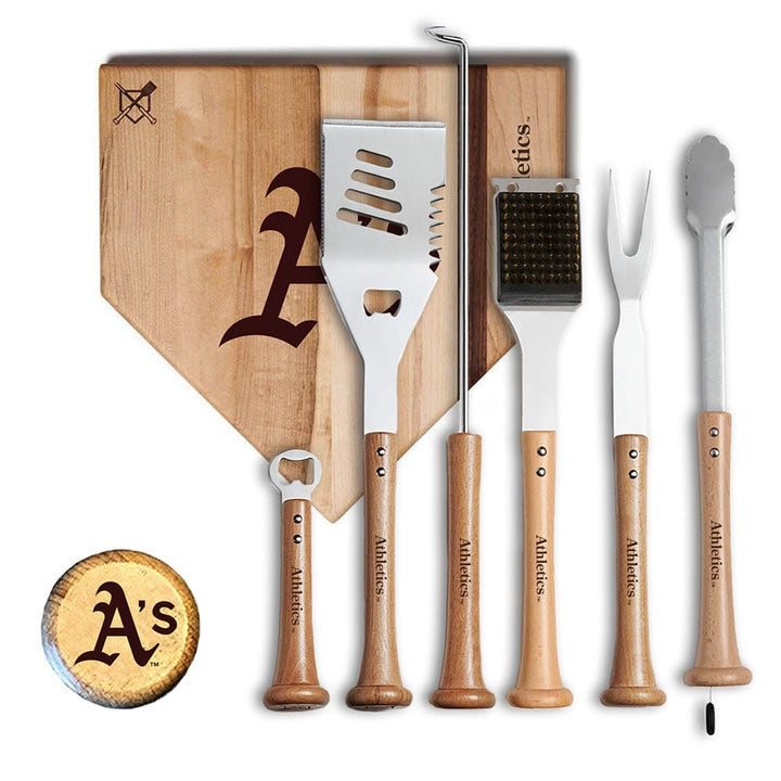Baseball BBQ Athletics MVP Grill Set