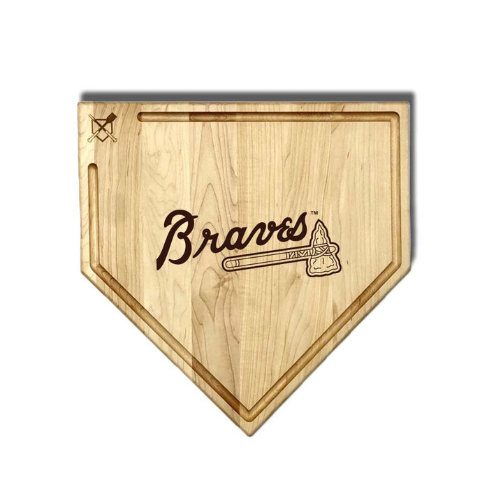 Baseball BBQ Atlanta Braves "Braves" Home Plate / 17" x 17" (With Trough) *note: logo only (will not show team name) Atlanta Braves  "Silver Slugger" Combo Set