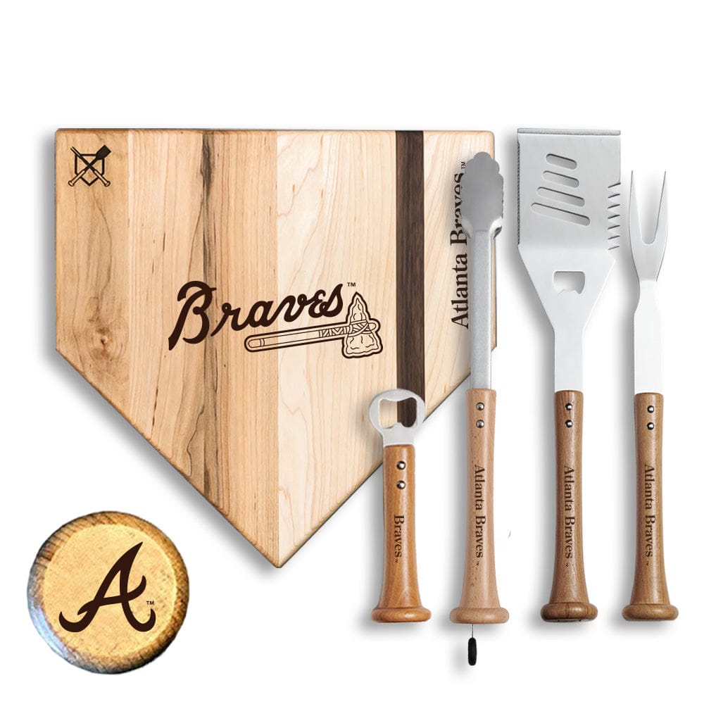 Baseball BBQ Atlanta Braves  "Grand Slam" Combo Set