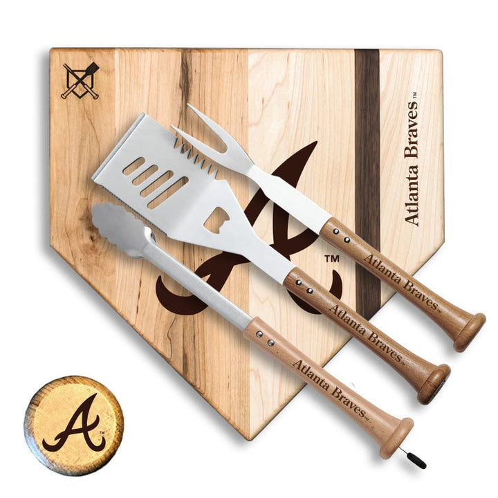 Baseball BBQ Atlanta Braves  "Silver Slugger" Combo Set