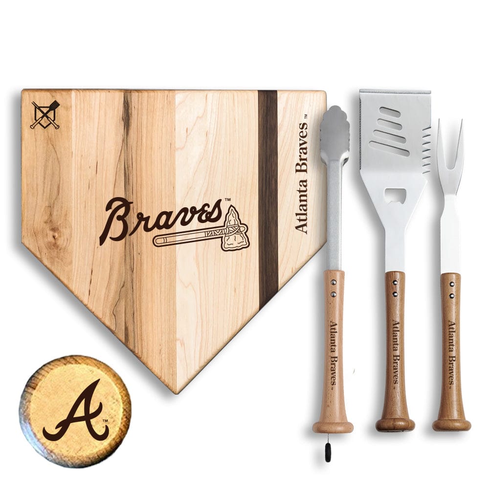 Baseball BBQ Atlanta Braves  "Silver Slugger" Combo Set