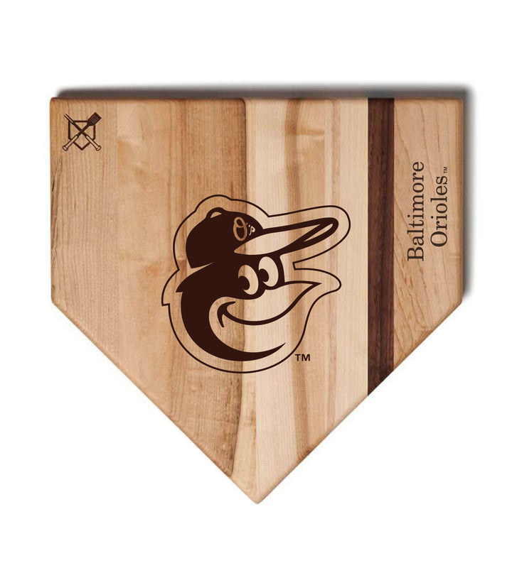 Baseball BBQ Baltimore Orioles "Oriole Bird" Home Plate / 17" x 17" Baltimore Orioles "Silver Slugger" Combo Set