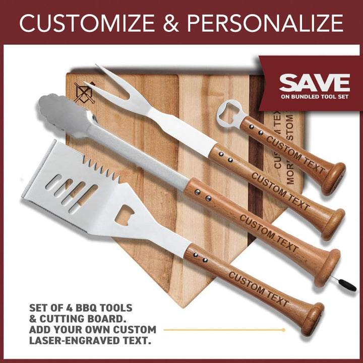 Baseball BBQ BBQ Tools "Grand Slam" Set | Fully Customizable!