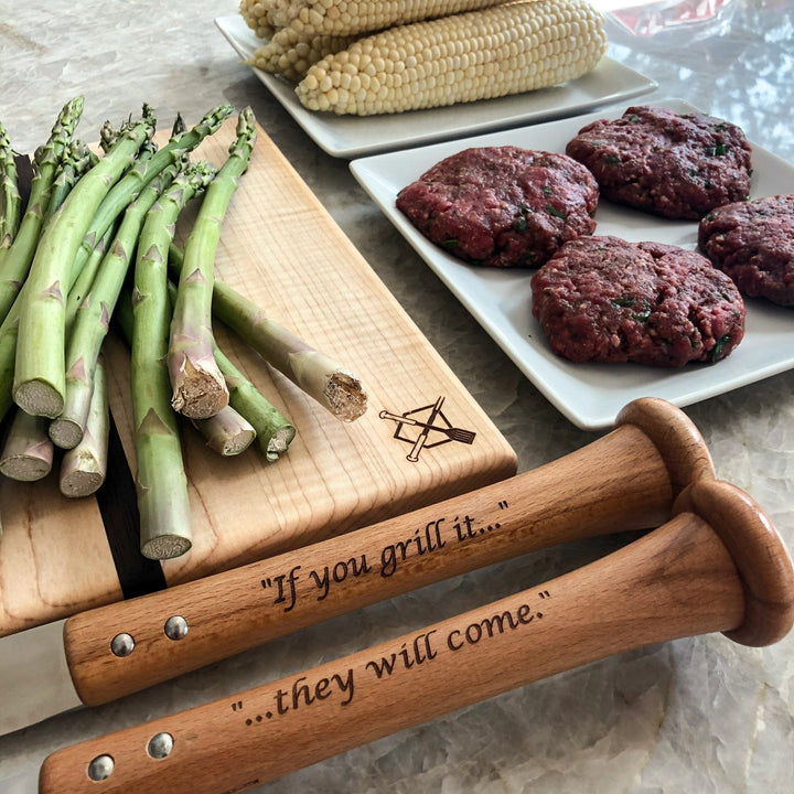 Baseball BBQ BBQ Tools "Turn-Two" Grill Tool Set | Fully Customizable!