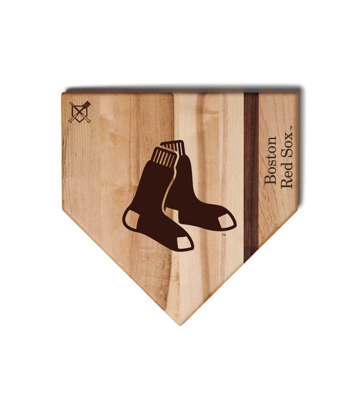 Baseball BBQ Boston Red Sox "Socks" Home Plate / 12" x 12" Boston Red Sox "Silver Slugger" Combo Set