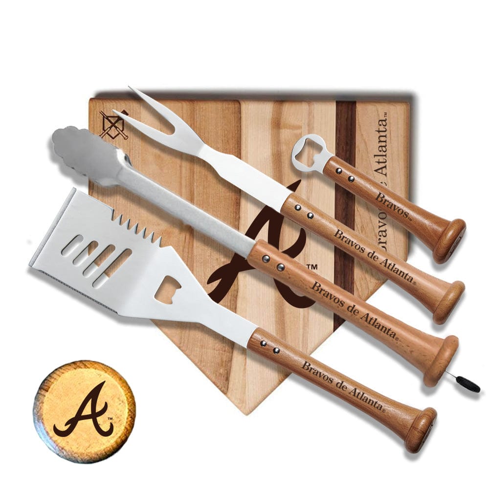 Baseball BBQ Bravos de Atlanta "Grand Slam" Combo Set (en Español)