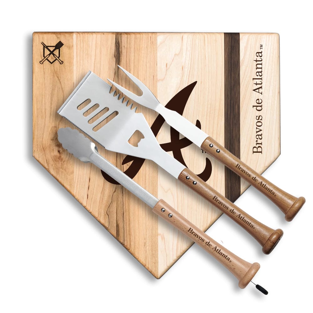 Baseball BBQ Bravos de Atlanta "Silver Slugger" Combo Set (en Español)