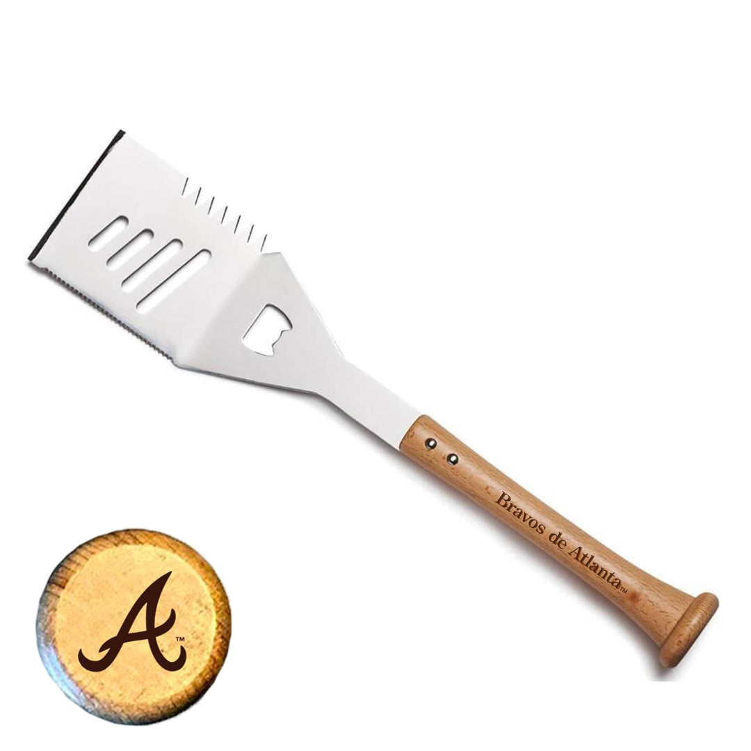 Baseball BBQ Bravos de Atlanta "SLIDER" Spatula (en Español)