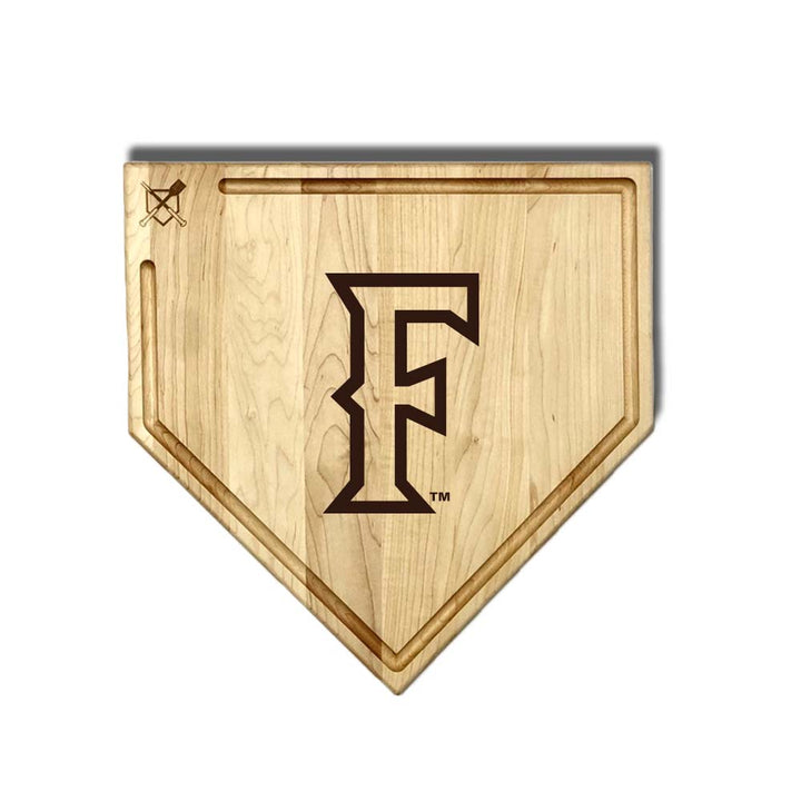 Baseball BBQ California State University Fullerton Full Sized Home Plate Style w/ Trough (17" x 17") California State University, Fullerton Cutting Boards | Choose Your Size & Style
