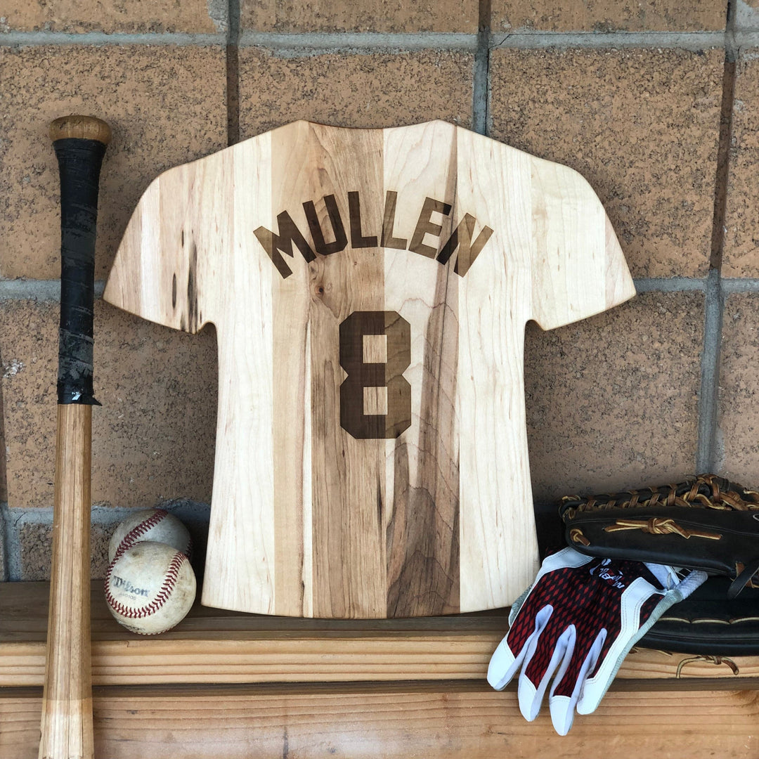 Baseball BBQ Cardenales de San Luis Team Jersey Cutting Board | Customize With Your Name & Number | Add a Personalized Note (en Español)