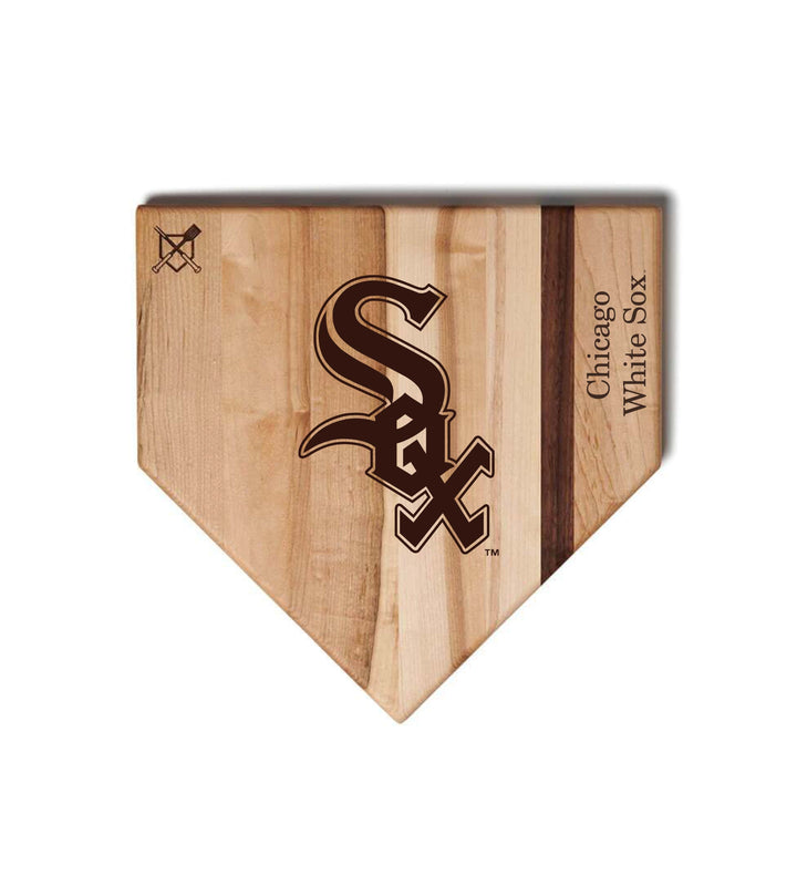 Baseball BBQ Chicago White Sox "SOX" Home Plate / 12"x12" Chicago White Sox Home Plate Cutting Boards | Multiple Sizes | Multiple Designs