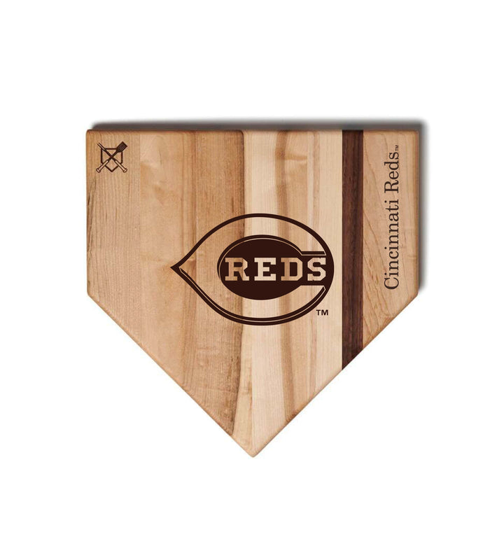 Baseball BBQ Cincinnati Reds "C Reds" Home Plate / 12" x 12" Cincinnati Reds "Grand Slam" Combo Set