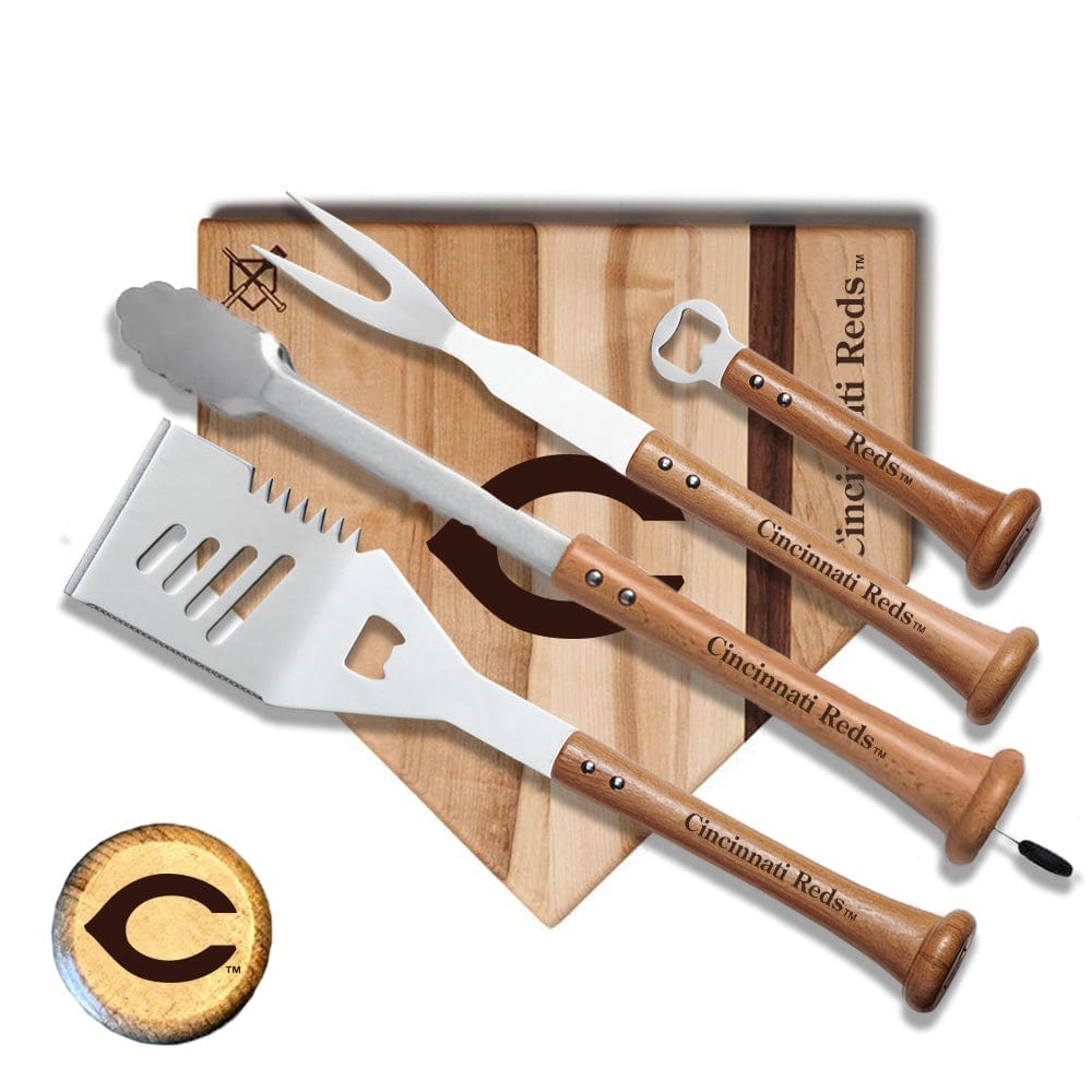 Baseball BBQ Cincinnati Reds "Grand Slam" Combo Set