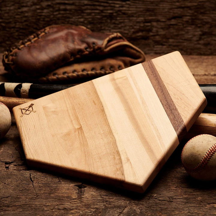 Baseball BBQ Cleveland Guardians Home Plate Cutting Boards | Multiple Sizes | Multiple Designs