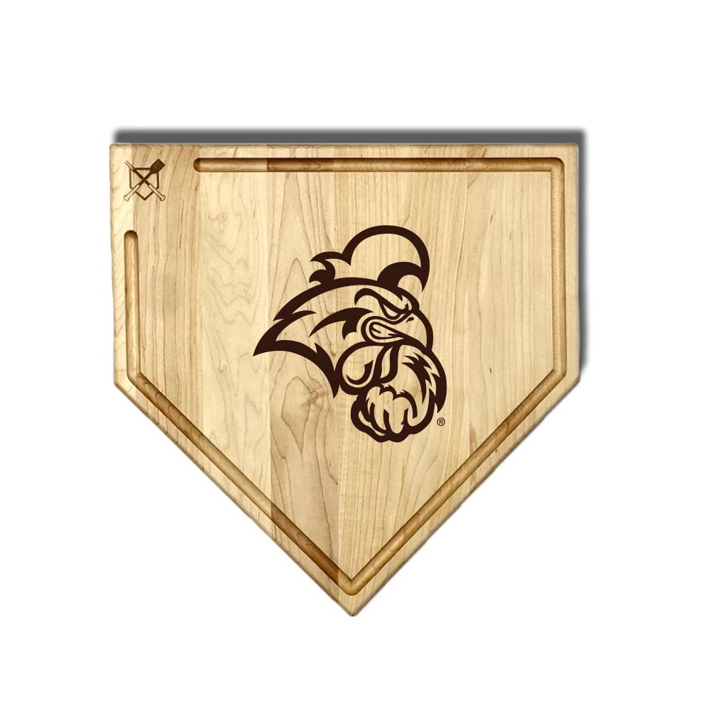 Baseball BBQ Coastal Carolina Full Sized Home Plate Style w/ Trough (17" x 17") Coastal Carolina Cutting Boards | Choose Your Size & Style
