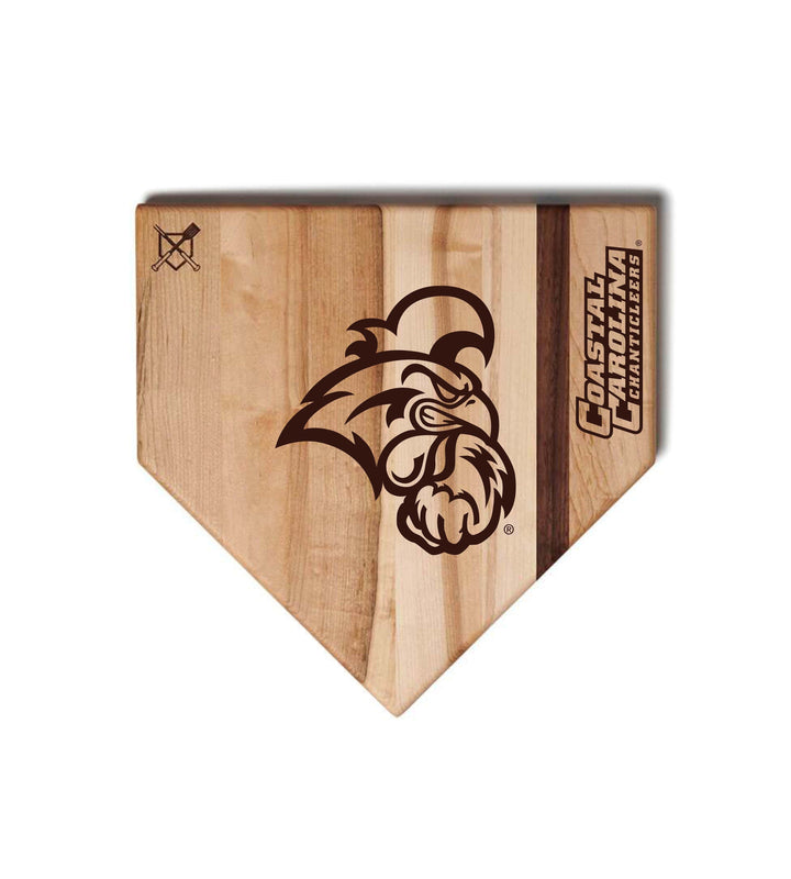 Baseball BBQ Coastal Carolina Home Plate Style (12" x 12") Coastal Carolina Cutting Boards | Choose Your Size & Style