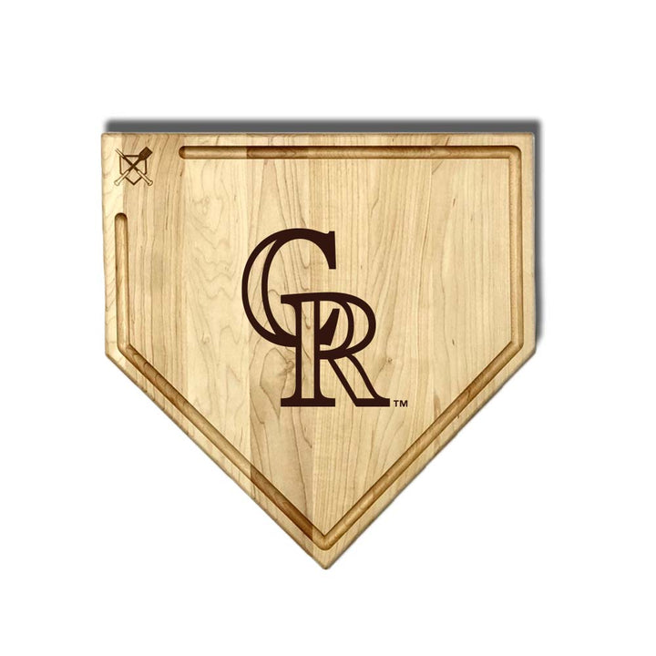 Baseball BBQ Colorado Rockies "CR" Home Plate / 17" x 17" (With Trough) *note: logo only (will not show team name) Colorado Rockies "Silver Slugger" Combo Set