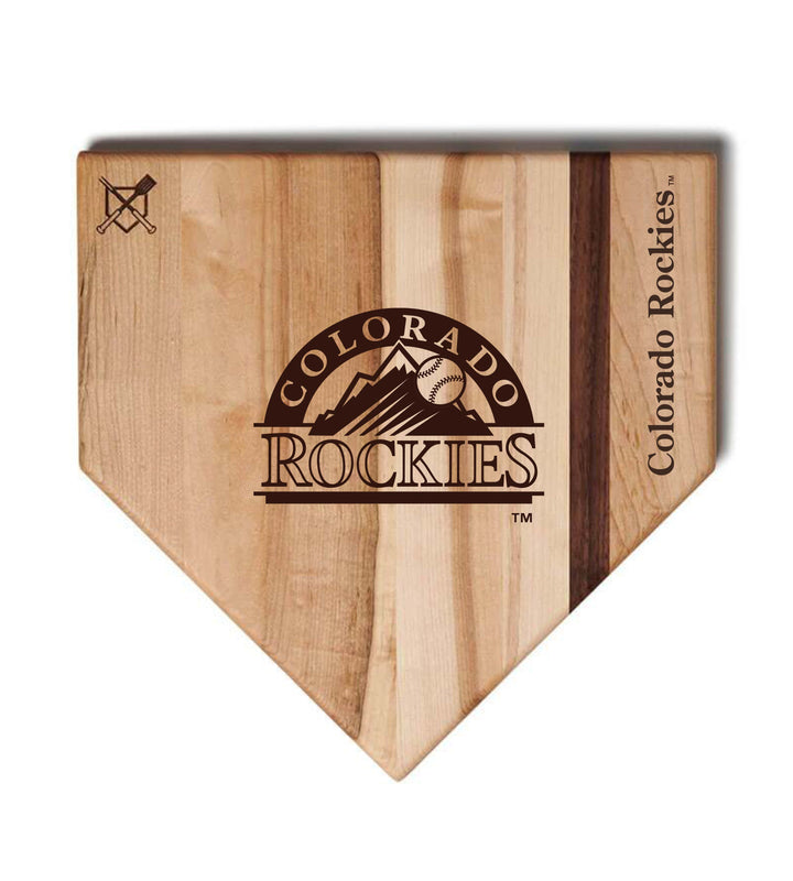 Baseball BBQ Colorado Rockies "Rockies" Home Plate / 17" x 17" Colorado Rockies "Silver Slugger" Combo Set