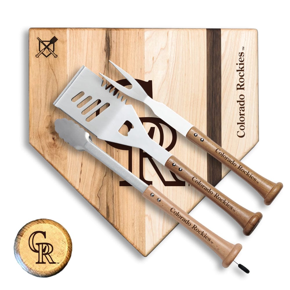 Baseball BBQ Colorado Rockies "Silver Slugger" Combo Set