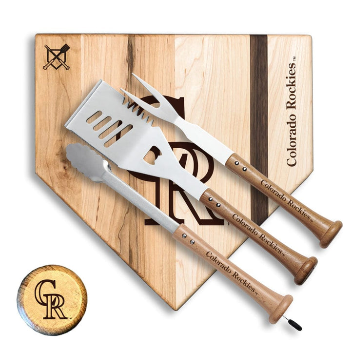 Baseball BBQ Colorado Rockies "Silver Slugger" Combo Set