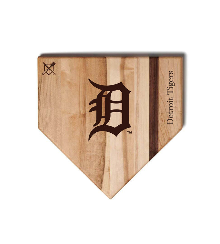 Baseball BBQ Detroit Tigers "D" Home Plate / 12" x 12" Detroit Tigers "Silver Slugger" Combo Set