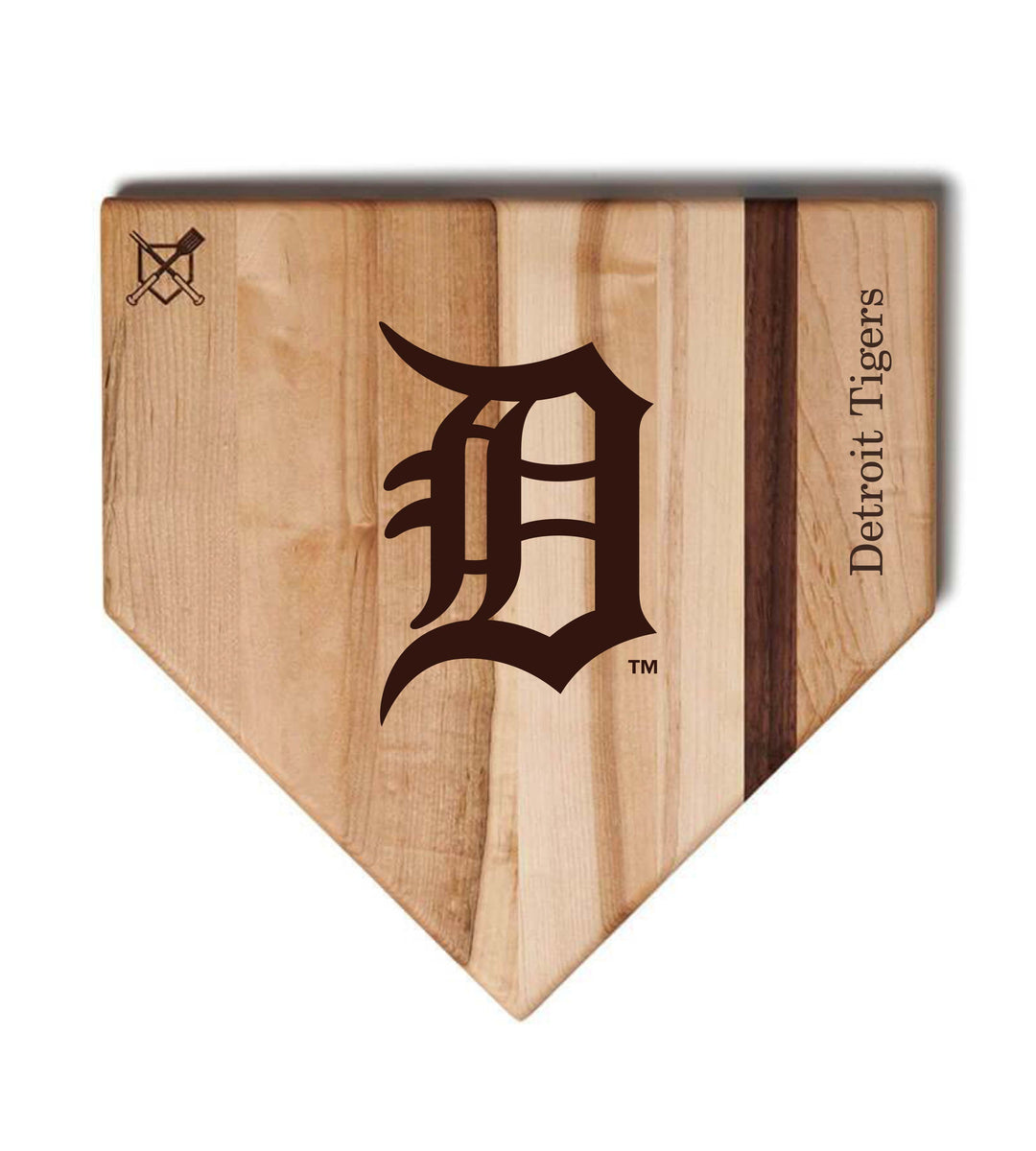 Baseball BBQ Detroit Tigers "D" Home Plate / 17" x 17" Detroit Tigers "Grand Slam" Combo Set