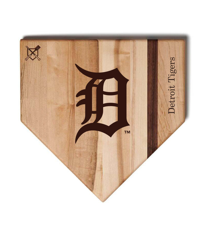 Baseball BBQ Detroit Tigers "D" Home Plate / 17" x 17" Detroit Tigers "Grand Slam" Combo Set