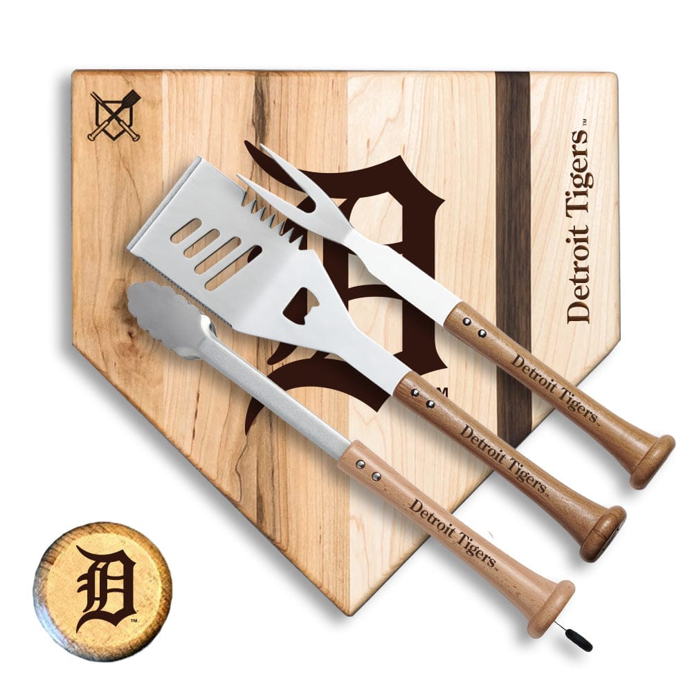 Baseball BBQ Detroit Tigers "Silver Slugger" Combo Set