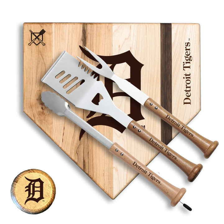 Baseball BBQ Detroit Tigers "Silver Slugger" Combo Set