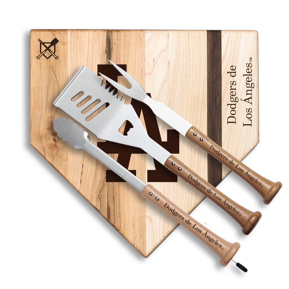 Baseball BBQ Dodgers de Los Ángeles "Silver Slugger" Combo Set (en Español)