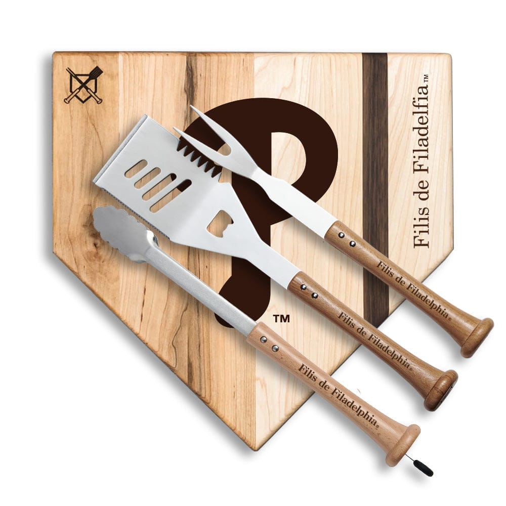 Baseball BBQ Filis de Filadelfia "Silver Slugger" Combo Set (en Español)
