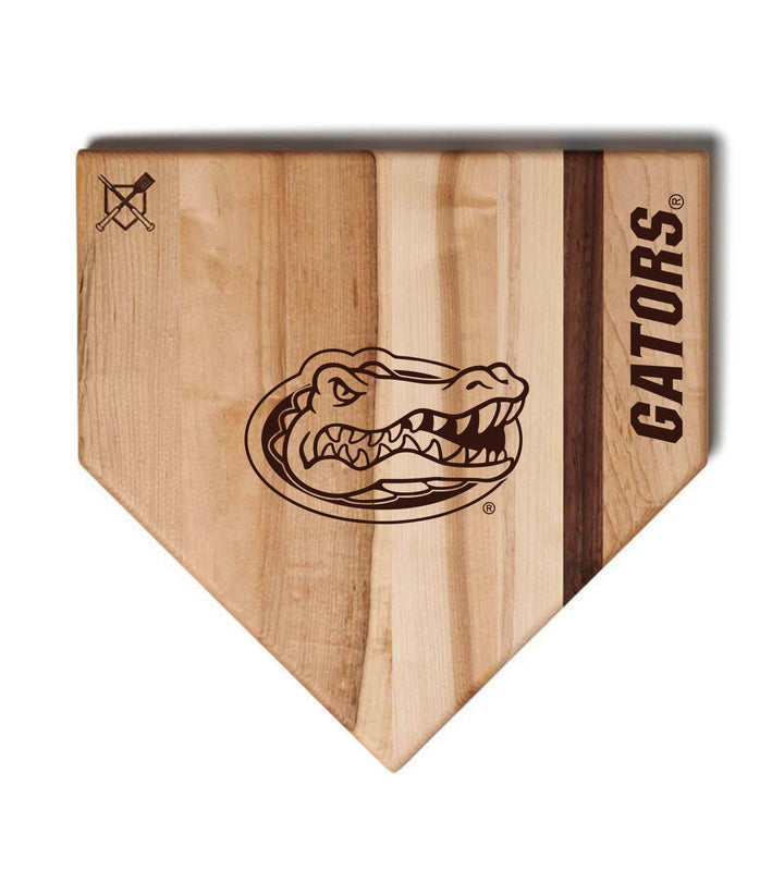 Baseball BBQ Florida Gators Full Sized Home Plate Style (17" x 17") Florida Gators Cutting Boards | Choose Your Size & Style