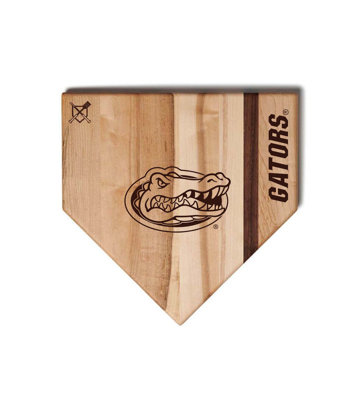 Baseball BBQ Florida Gators Home Plate Style (12" x 12") Florida Gators Cutting Boards | Choose Your Size & Style