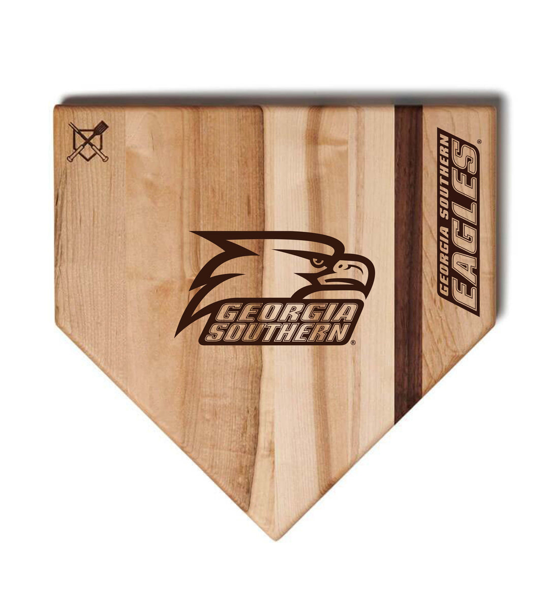 Baseball BBQ Georgia Southern Full Sized Home Plate Style (17" x 17") Georgia Southern Cutting Boards | Choose Your Size & Style