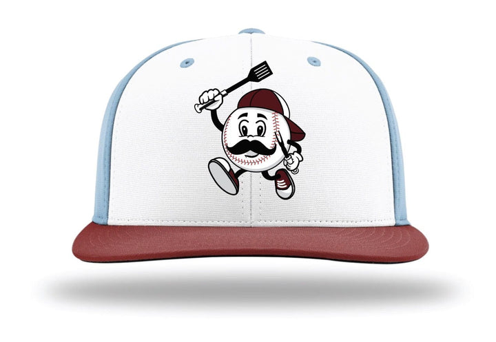 Baseball BBQ Hats 7 Forkballer Philly style - fitted