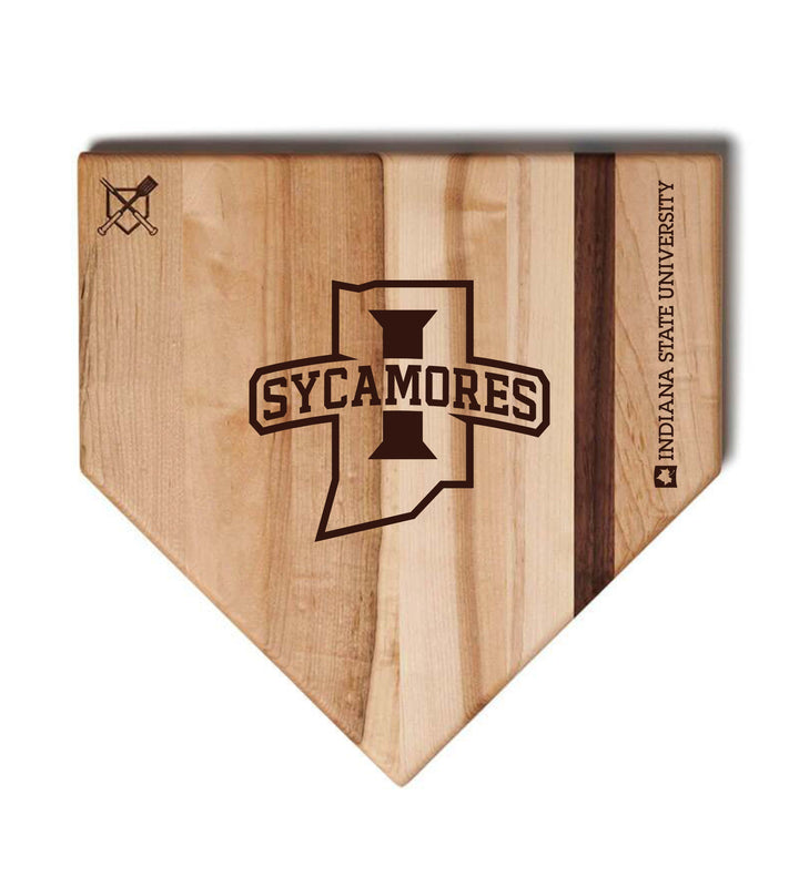 Baseball BBQ Indiana State Home Plate Style (17" x 17") Indiana State Cutting Boards | Choose Your Size & Style