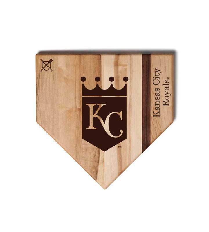 Baseball BBQ Kansas City Royals "KC" Home Plate / 12" x 12" Kansas City Royals "Silver Slugger" Combo Set
