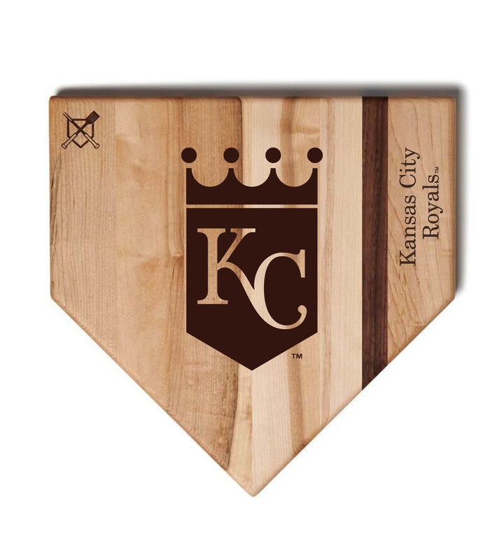 Baseball BBQ Kansas City Royals "KC" Home Plate / 17" x 17" Kansas City Royals "Silver Slugger" Combo Set