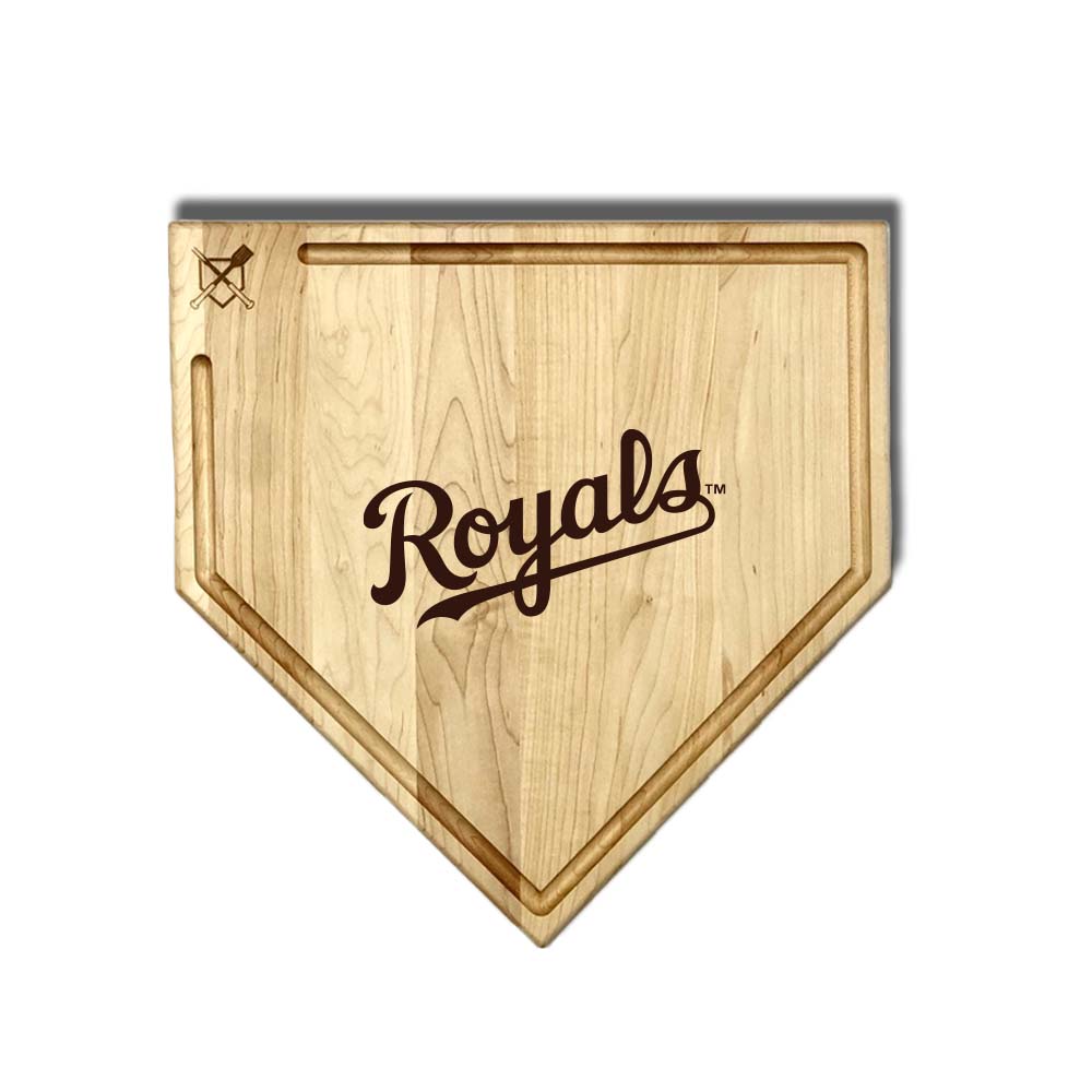 Baseball BBQ Kansas City Royals "Royals" Home Plate / 17" x 17" (With Trough) *note: logo only (will not show team name) Kansas City Royals "Grand Slam" Combo Set