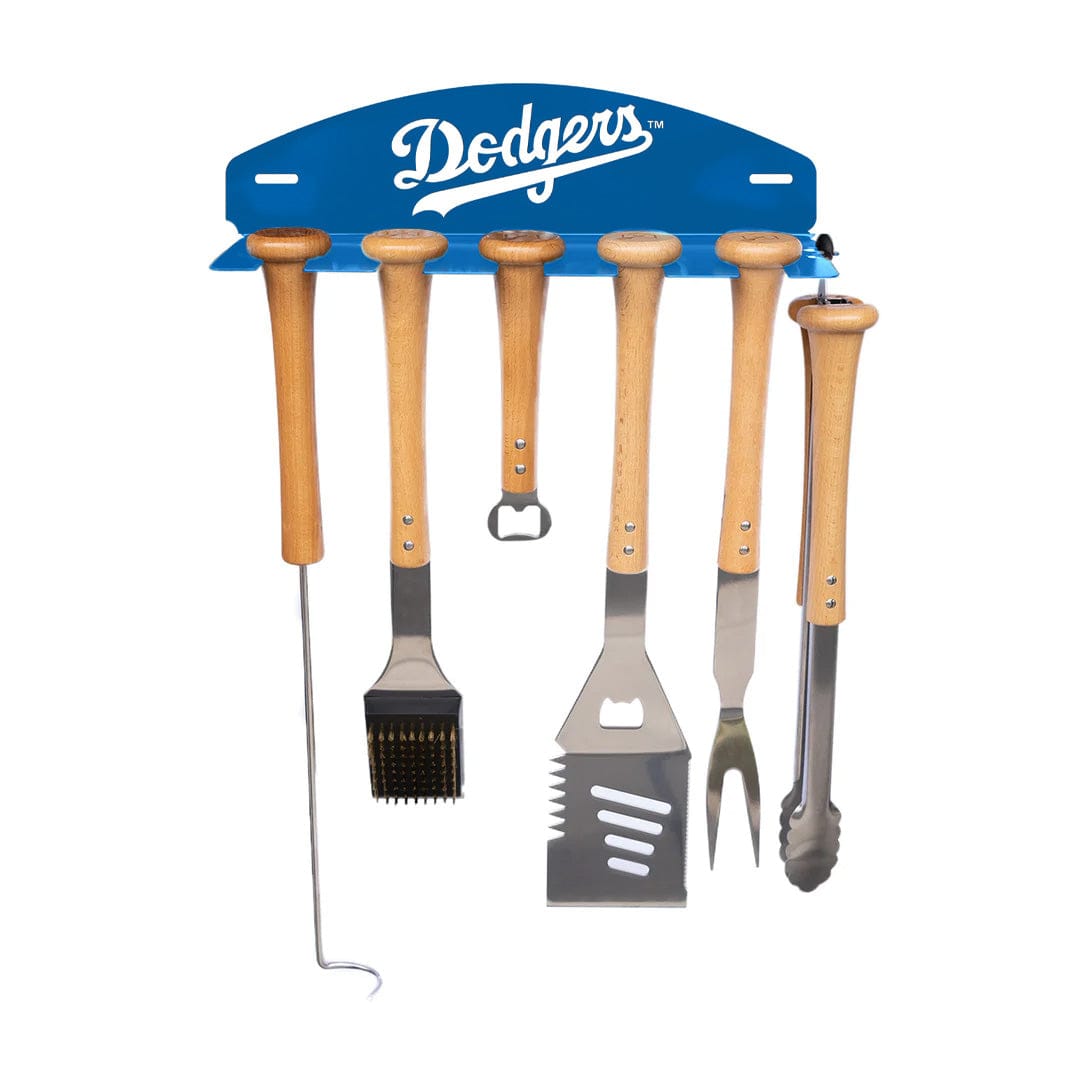 Baseball BBQ Los Angeles Dodgers Bat Rack