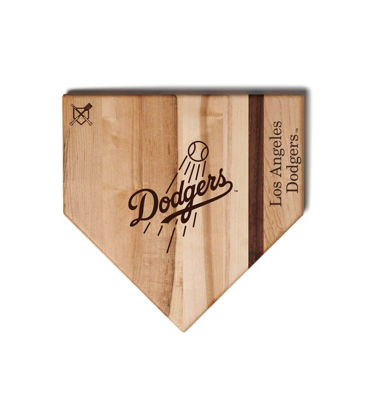 Baseball BBQ Los Angeles Dodgers "Dodgers" Home Plate / 12"x12" Los Angeles Dodgers Home Plate Cutting Boards | Multiple Sizes | Multiple Designs