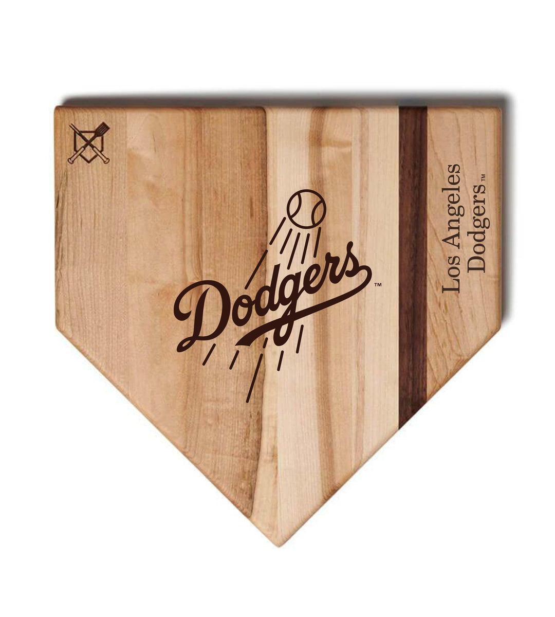 Baseball BBQ Los Angeles Dodgers "Dodgers" Home Plate / 17" x 17" Los Angeles Dodgers "Silver Slugger" Combo Set