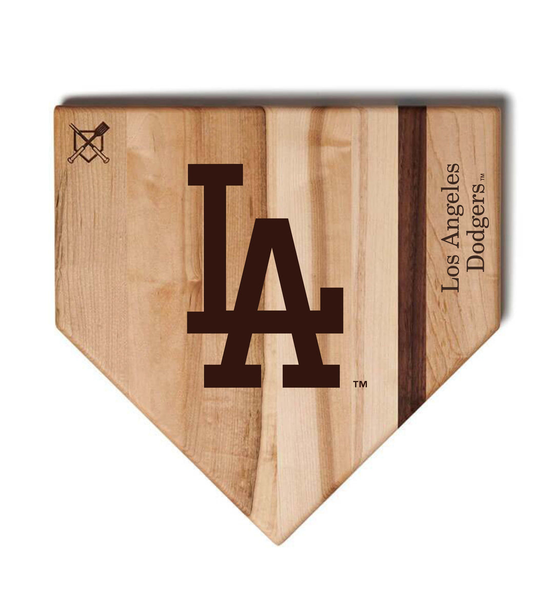 Baseball BBQ Los Angeles Dodgers "LA" Home Plate / 17" x 17" Los Angeles Dodgers "Grand Slam" Combo Set