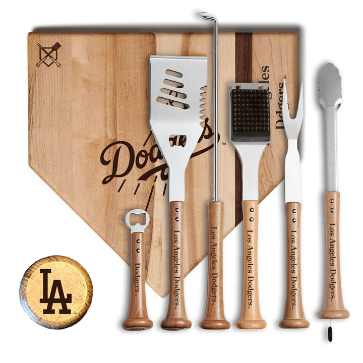 Baseball BBQ Los Angeles Dodgers MVP Grill Set